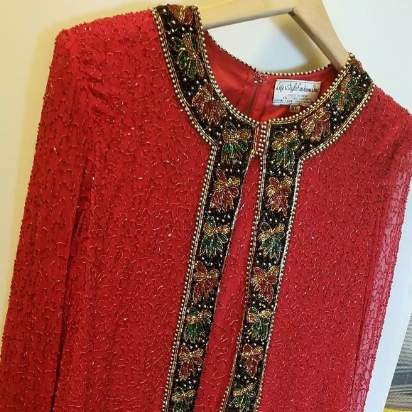 Red Sequin Dress - Picture 1 of 4